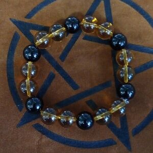 Cognac Obsidian bracelet